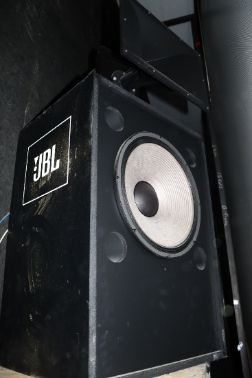 JBL 4637 single 15" sub speaker with JBL 2446J horn - 11" x 18" horn size -