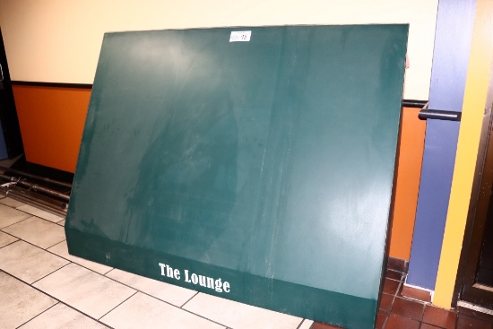 24" x 78" aluminum framed green awning