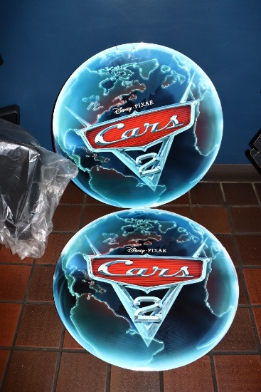 Pair to go - 27" round Cars 2 signs