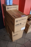 Times 3 - Cases of Pepsi labeled paper 24 oz. cups with 1 case of lids