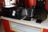 All to go - Upserve & Lightspeed 7 station POS system with 3 cash drawers,