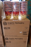 Times 2 - Cases + of 170 oz. popcorn containers