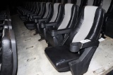 Times 14 - Dolphin grey & black vinyl lean back cinema chairs  - buyer to i