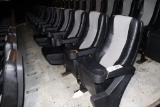 Times 14 - Dolphin grey & black vinyl lean back cinema chairs  - buyer to i