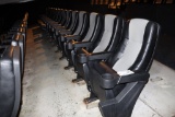 Times 14 - Dolphin grey & black vinyl lean back cinema chairs  - buyer to i