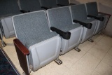 All to go - 56 grey tweed cinema chairs - left side  - buyer needs to inspe