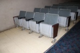 All to go - 56 grey tweed cinema chairs - right side  - buyer needs to insp