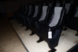 Times 7 - Dolphin grey & black vinyl lean back cinema chairs - buyer to ins