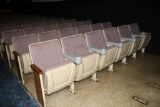 All to go - 126 purple tweed cinema chairs - left side - buyer needs to ins