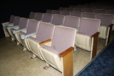 All to go - 126 purple tweed cinema chairs - right side - buyer needs to in