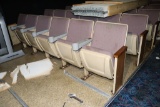All to go - 112 purple tweed cinema chairs - left side - buyer needs to ins