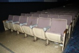 All to go - 154 purple tweed cinema chairs - right side - buyer needs to in