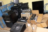 All to go - Large lot of audio and video equipment - speakers, lights, amps