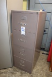 Hon 4 drawer metal legal file cabinet