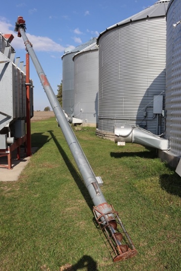 6" x 31' transfer auger w/ 3 hp electric motor, 1 phase