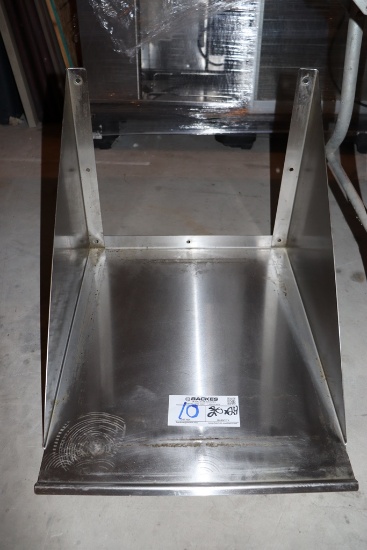 20" x 25" stainless wall mount microwave shelf