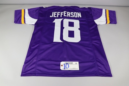 Justin Jefferson XL custom stitched Minnesota Vikings jersey