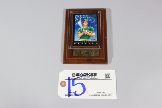 Jose Canseco 1991 Fleer ProVision Plaque