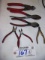 Snap On and other pliers     total of 6