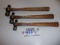 Lot of 3 Blue Point 16-12-8 oz hammers