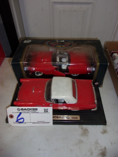 1955 Ford Thunderbird diecast one in box plus another