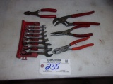 Stubby Wrench set, Snap On pliers and more