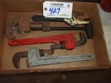Pipe cutter and wrenches