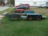 Tandem axle car trailer 14ft. Bed 79 inches between fenders
