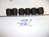 Lot of 6 Snap On Shallow SAE impact sockets