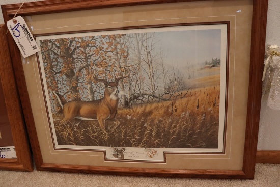 Rick Morked 27" x 34" framed "Misty Ridge" print