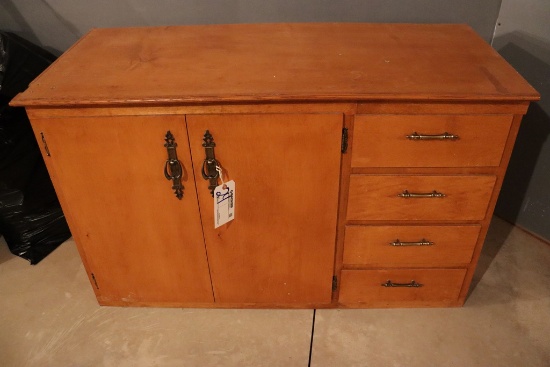 22" x 48" pine base cabinet - located in basement