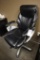 Black leather style office chair