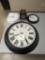 All to go - 3 wall clocks & 1 desk clock