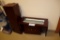 Cherry finish podium - some damage to unit - will need repaired