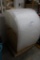 Roll of bubble wrap with wood portable base