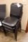 Times 4 - Black padded desk chairs