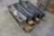 Times 4 - sets of metal saw horsed with wood tops