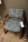 Floral tweed padded arm chair