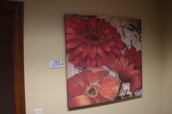 36" x 36" floral canvas print by Archira