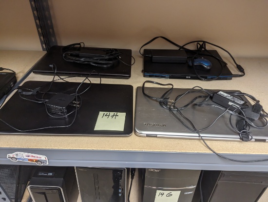 All to go - (9) Laptop computers - older units - selling AS IS
