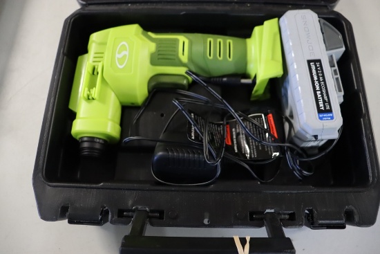 Sun Joe AIRJ24c lithium 24v air gun