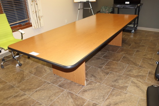 4' x 10' laminate top conference room table - 2 piece unit