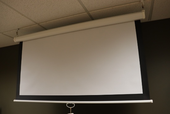 60" wide pull style projection screen