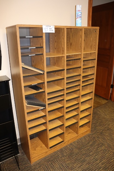 40" wide laminate adjustable file organizer