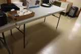 6' Lifetime poly banquet table