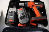 Black & Decker 18v cordless drill - 2 batteries - no chargers