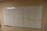 4' x 8' dry erase board - bowed in middle