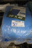 New 20' x 40' blue poly tarp
