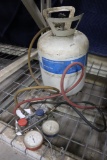 Refrigerator gauges with empty tank