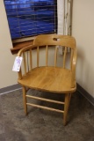 Oak office arm chair